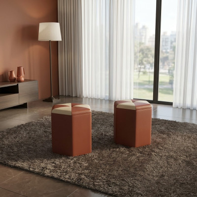 Design Pouf Poggiapiedi Pouf Ottomana Sedile Imbottito Pufa FT007