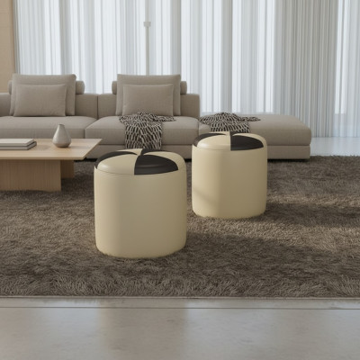 Design Pouf poggiapiedi ottomana seduta chaise imbottita Pufa FT009