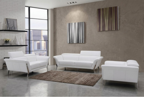 Sofà in pelle Set di divani 3+2 (senza poltrone) Sofà Sedili Imbottiti Set 1547