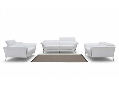 Sofà in pelle Set di divani 3+2 (senza poltrone) Sofà Sedili Imbottiti Set 1547