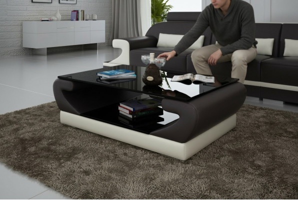 Tavolino da salotto Tavolino aggiuntivo CT9006 Tavolo Tavolini da salotto Tavolo in vetro Designers