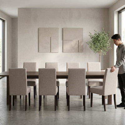 8x Set di sedie imbottite per sedie da attesa in salotto, studio legale, ambulatorio, lounge, club.