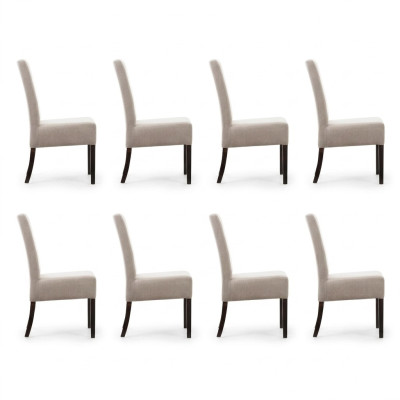 8x Set di sedie imbottite per sedie da attesa in salotto, studio legale, ambulatorio, lounge, club.