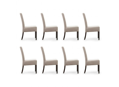 8x Set di sedie imbottite per sedie da attesa in salotto, studio legale, ambulatorio, lounge, club.