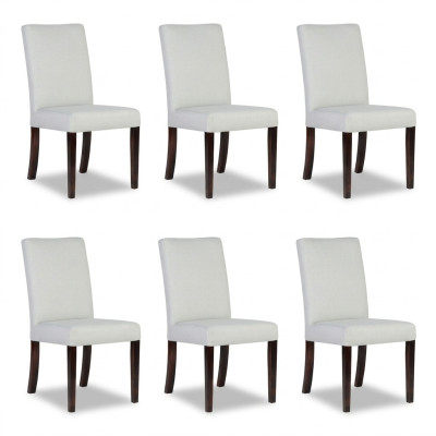 6 sedie design lounge club imbottite con seduta e schienale, nuove.