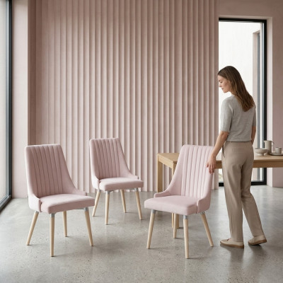 4 sedie sedia imbottita moderno set design poltrona poltrona completo nuovo