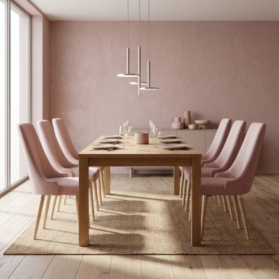 8 sedie Sedia Imbottita Set di design moderno Divanetto poltrona Completamente nuovo