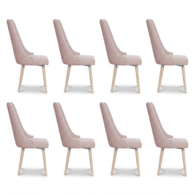 8 sedie Sedia Imbottita Set di design moderno Divanetto poltrona Completamente nuovo