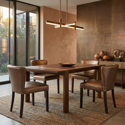 4 sedie design imbottite completo set moderno nuovo