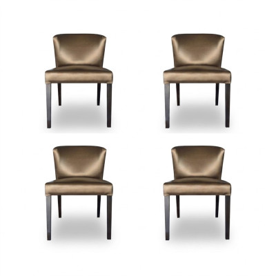 4 sedie design imbottite completo set moderno nuovo