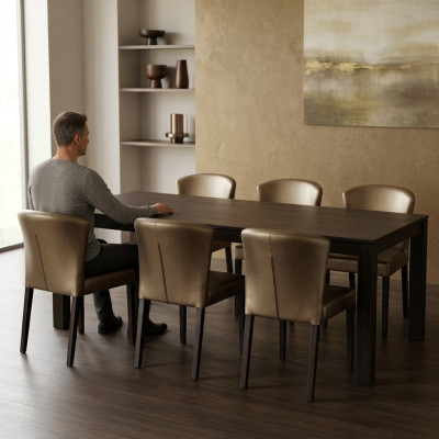 8 sedie design complete di cuscino leh garnitura sedie compatte moderne nuove