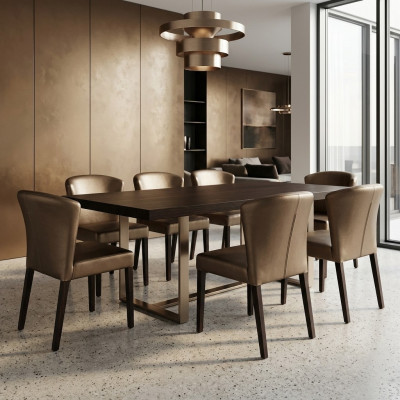 8 sedie design complete di cuscino leh garnitura sedie compatte moderne nuove
