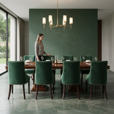 8x Sedie imbottite design Polster Sedie Sedie Guarda salotto poltrona club set