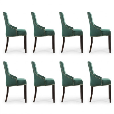 8x Sedie imbottite design Polster Sedie Sedie Guarda salotto poltrona club set