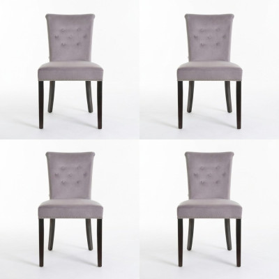 4x sedie imbottite design Design Polster Stuhl Seht Garnitur Sessel Lounge Club Set Modern