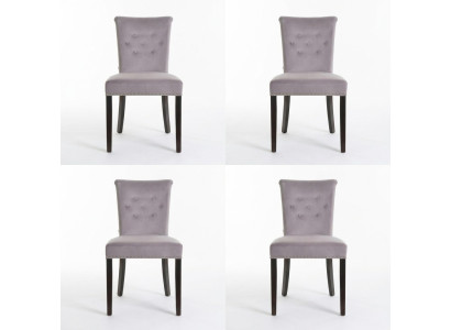 4x sedie imbottite design Design Polster Stuhl Seht Garnitur Sessel Lounge Club Set Modern