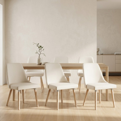 6x Sedie Imbottite Design, Set di Sedie Sitz Polster Stuhl, Divano Set Sedia Lounge Club