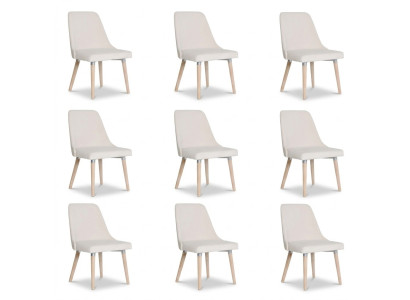 6x Sedie Imbottite Design, Set di Sedie Sitz Polster Stuhl, Divano Set Sedia Lounge Club