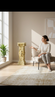 Design Colonna Amoretti Sculture Figure Decorazioni Supporto per decorazione Piedistallo dei fiori