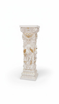 Colonna design con Amoretto 100 cm Figure Colonne Base Fiori Supporto Statua Nuova