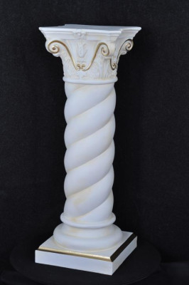 Colonna Marmo Stile Decorazione Colonne Statua Scultura Supporto Sculture Decorazione 1015