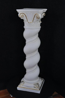 Colonna Medusa stile Meandro, colonna decorativa, statua colonne stand Barocco 100cm Nuovo 1017