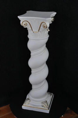 Colonna Medusa stile Meandro, colonna decorativa, statua colonne stand Barocco 100cm Nuovo 1017