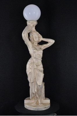 Stile antico lampada da terra, lampada da pavimento, lampada, lampada, figura, scultura, design illuminazione.