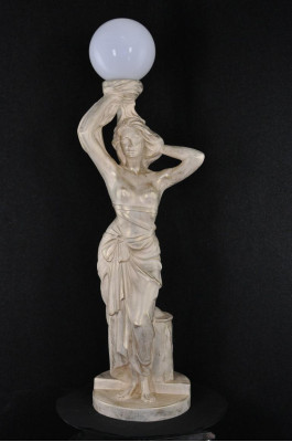 Stile antico lampada da terra, lampada da pavimento, lampada, lampada, figura, scultura, design illuminazione.