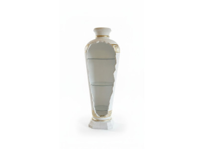 XXL Medusa Stile Antico Vetrina Bar Vaso da Pavimento Armadio Colonna a Vetrina 153cm Nuovo