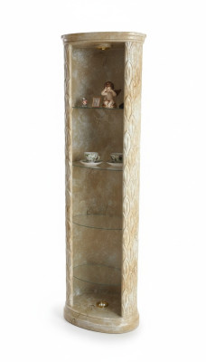 Vetrina da bar in stile antico Medusa XXL, vaso a colonna da pavimento, armadio vetrina 181 cm nuovo.