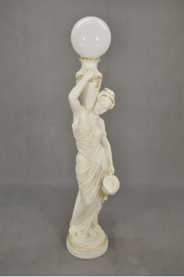 Lampada da terra scultura figura lampada luce Egitto statua figure sculture 1680.
