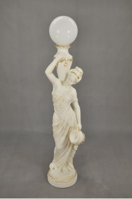 Lampada da terra scultura figura lampada luce Egitto statua figure sculture 1680.