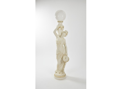 Lampada da terra scultura figura lampada luce Egitto statua figure sculture 1680.