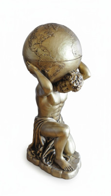Stile antico Classico globo Atlante Minibar Bar Portabottiglie di vino Statua Scultura Decorazione  Stile antico Classico globo Atlante Minibar Bar Portabottiglie di vino Statua Scultura Decorazione