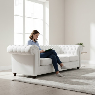 Chesterfield Set di divani divani 3+1+1.