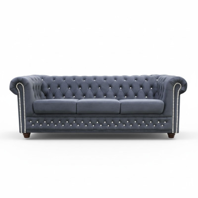 Divano Chesterfield in pelle divano divano alla moda 3 + 1 con funzione letto divano letto.