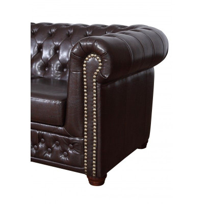 Chesterfield set di divani divano 3+1, divano, set di divani imbottiti in pelle.