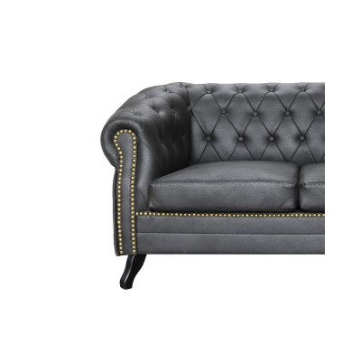 Set di divani Chesterfield 3+2 Glasgow, nuovo set di divani e poltrone.