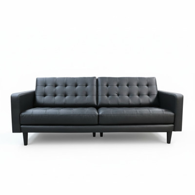 Design moderno Chesterfield Set divano divano imbottito in pelle 3+2 nuovi