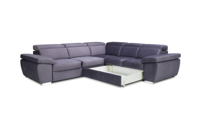 XXL Poltrona salotto angolare divano angolo seduta imbottito set divano letto divani sofà