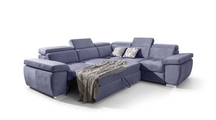 XXL Poltrona salotto angolare divano angolo seduta imbottito set divano letto divani sofà