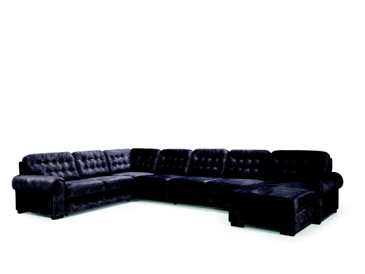 XXL divano imbottito angolare con cuscini letto arredamento soggiorno divani.