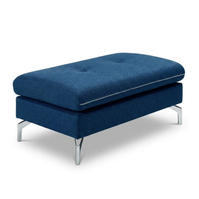 XXL Club Poggiapiedi in tessuto Lounge Pouf Ottomano Pufa Tessile Ottoman