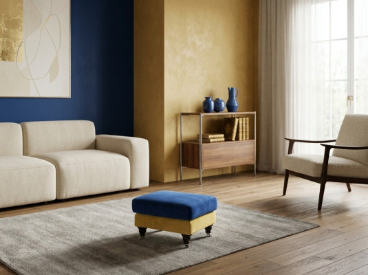 Pouf Lounge Pouf XXL Club Ottomana Puff Pelle Tessuto Pouf Designer Nuovo  Pouf Lounge Pouf XXL Club Pouf in pelle Tessuto Pouf Designer Nuovo