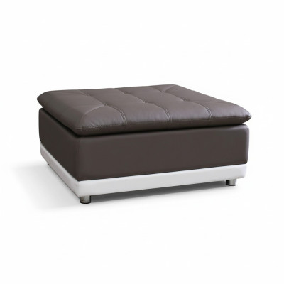 Lounge Pouf XXL Club Pouf Pouf in pelle tessile Ottoman