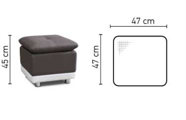 Pouf poggiapiedi XXL in pelle tessuto ottoman designer pufa ottomana