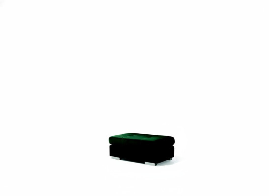 XXL Club Poggiapiedi in Pelle Lounge Pouf Ottomano Pufa Tessile Ottoman