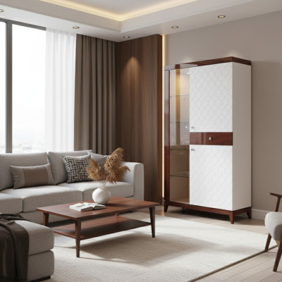 Vetrina di design moderno Vetrina in vetro Armadio vetrina Decorazione Vetrina Scaffale