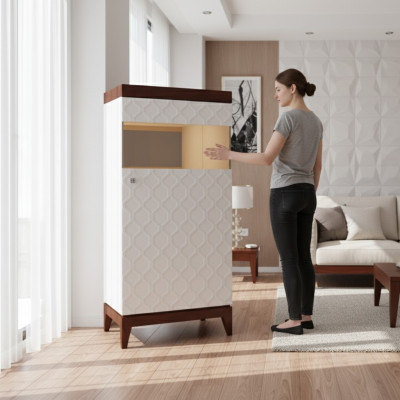 Moderna vetrina in vetro design Vetrina per oggetti da esposizione Armadio decorativo Vetrina Vetrine Regale